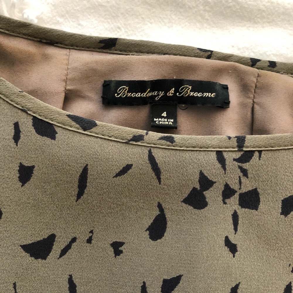 Madewell Broadway & Brooke Silk Gatehouse Dress Sz 4 - Picture 7 of 13